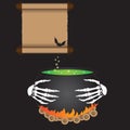 The boiling cauldron Royalty Free Stock Photo