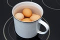 Boiling eggs