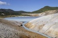 Boiling lake on Kunashir island, Kuril Islands, Russia