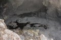 Boiling mud in collapsed crater