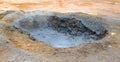 Boiling mudpool in Hverir, Namafjall in northern Iceland
