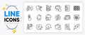 Boiling pan, Refresh bitcoin and Dirty t-shirt line icons. For web app. Vector