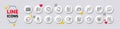 Boiling pan, Refresh bitcoin and Dirty t-shirt line icons. For web app, printing. White buttons 3d icons. Vector