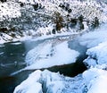 Boiling River Yellowstone in Winter Royalty Free Stock Photo