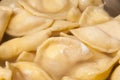 Boiling traditional food pierogy Royalty Free Stock Photo