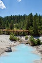 Norris Geyser Basin pools at Yellowstone National Park Royalty Free Stock Photo