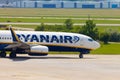 Boing 737 - 8AS from Ryanair on airport