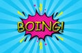 BOING Comic Speech 3d Text Style Effect high resolution