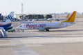 Boing 737- 800 from Pegasus airline on push back in Antalya, Turkey