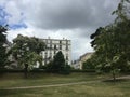 View of a building from the lake of saint mande, Paris