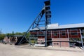 Bois du Cazier, lift tower coal mine, Marcinelle, Charleroi, Belgium