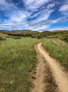 Boise foothills mountain biking trial in Idaho Royalty Free Stock Photo