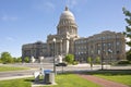 Boise Idaho state capitol building and park.