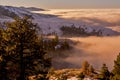 Boise inversion in the early morning from above Royalty Free Stock Photo