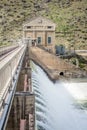 Boise River doiversion dam in Idaho with high water