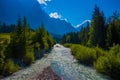 Boite river in Cortina d`Ampezzo