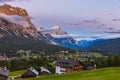 Boite Valley with Monte Antelao, the highest mountain in the eastern Dolomites in northeastern Italy, southeast of the town of Co