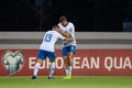 Bojan Jokic and Domen Crnigoj after scoring goal