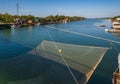 Bojana river delta and Ada Island in Ulcinj, Montenegro