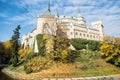 Bojnice castle in Slovakia, cultural heritage, seasonal scene