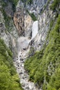 Boka waterfall in Slovenia Royalty Free Stock Photo