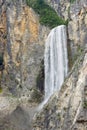 Boka waterfall, near the Soca River. Slovenia, Europe Royalty Free Stock Photo