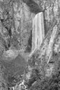 Boka waterfall, near the Soca River. Slovenia, Europe Royalty Free Stock Photo