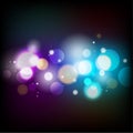 Bokeh with colorful background