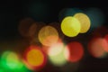 Bokeh background. Abstract lighting background. Celebration night light, Christmas night light. Element design to Royalty Free Stock Photo
