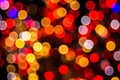 Bokeh-abstraction in a predominantly red colors