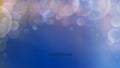 Bokeh background. Abstract blur effect, luminous defocus magic backdrop. Vector blurry blue banner Royalty Free Stock Photo