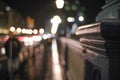 abstract bokeh background of city street lights Royalty Free Stock Photo