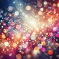 Bokeh background close-up, abstract circle background, Generative AI Royalty Free Stock Photo