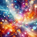 Bokeh background close-up, abstract circular space background, Generative AI Royalty Free Stock Photo