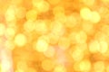 Bokeh background gold yellow colorful of merry christmas, Happy new year bokeh lighting shine on night background, Bokeh glitter