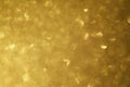 Bokeh background gold yellow colorful of merry christmas, Happy new year bokeh lighting shine on night background, Bokeh glitter Royalty Free Stock Photo