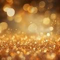 Bokeh background, golden, AI generated.