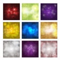 Bokeh background vector sparkling effect warm blurred festive party lights background glow design glitter shiny backdrop Royalty Free Stock Photo