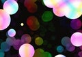 Bokeh backgrounds of multicolored soap bubbles in Chaotic Arrangement