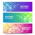 Bokeh banner background vector illustration Royalty Free Stock Photo