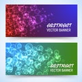 Bokeh banner background vector illustration Royalty Free Stock Photo