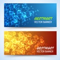 Bokeh banner background vector illustration Royalty Free Stock Photo