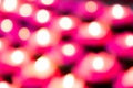 Bokeh blur background made up of red candle lights Royalty Free Stock Photo