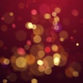 Bokeh blur color abstract background with lights. New Year and Christmas holiday background. Vector illustration