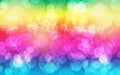 Bokeh bubble rainbow background