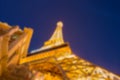Bokeh of buildings, Eiffel Tower, Las vegas strip Royalty Free Stock Photo