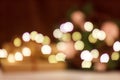 Bokeh from christmas luminous garland. No focus Royalty Free Stock Photo