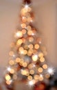 Bokeh christmas tree Royalty Free Stock Photo