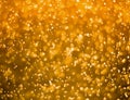 Bokeh, circles, beautiful golden background, used as background, insert text or images Royalty Free Stock Photo