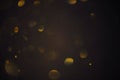 Bokeh circles soft golden glitter lights abstract overlay